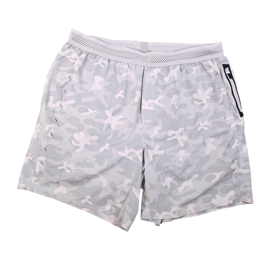 Ten Thousand Session Shorts Mens XL Grey Camo Lined Athletic Training TTSH004V2